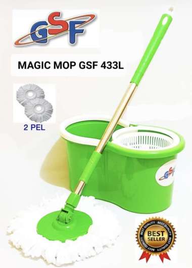GSF MAGIC MOP GSF 433 L ALAT PEL MOP PUTAR OTOMATIS TEBAL DIJAMIN AWET ASLI PUAS PROMO!