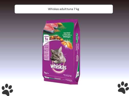 WHISKAS Makanan Kucing Kering 7kg - tuna