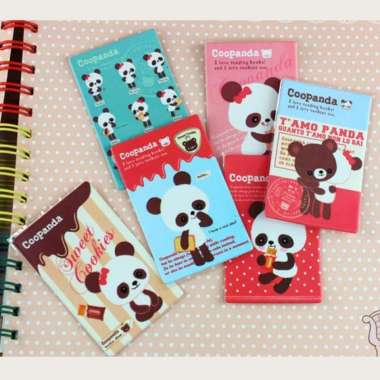 Cute Panda Style Deco Card Sticker Stiker Cover Kartu Tosca