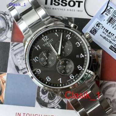Original 100%!! Jam Tangan Pria TISSOT CHRONO XL T116.617.11.057.01 Swiss Made Garansi Resmi 2 Tahun