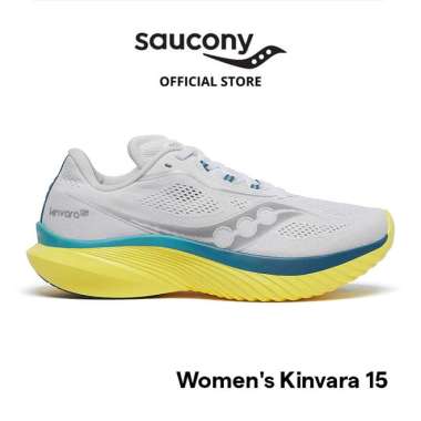 Sepatu Lari Wanita SAUCONY Shoes Kinvara 15 Women - White / Finch 41