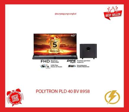 DIGITAL LED POLYTRON CINEMAX SOUNDBAR 40 INCH - PLD 40 BV 8958