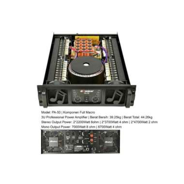 Power dB Voice PA 50 Original Amplifier dBVoice PA50 Class GB