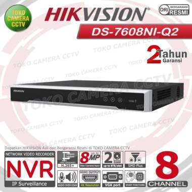 NVR 8 CHANNEL HIKVISION NON POE NVR 8MP HIKVISION 2HDD
