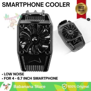 SMARTPHONE COOLER GAMING KIPAS PENDINGIN RADIATOR HEATSINK FAN Silver