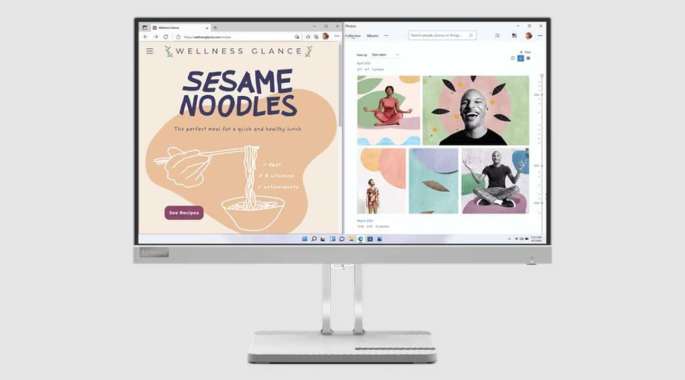 LENOVO PC Desktop IdeaCentre 3 07IRB8 Intel Core I3 13100 4GB 256GB SSD W11 + Monitor LENOVO L22e 21