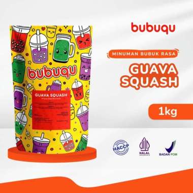 Bubuqu Powder Drink Guava Squash - Bubuk Minuman Jambu Biji 1 Kg