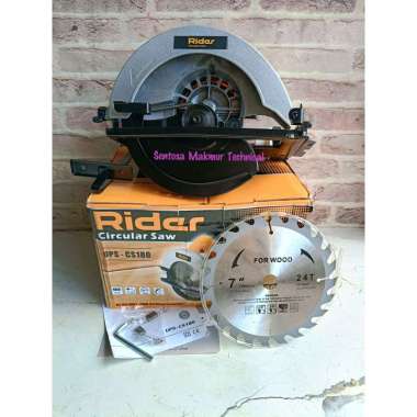RIDER 7" Circular Saw Circle Gergaji Listrik Potong Belah Kayu 7 Inchi