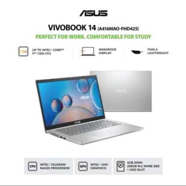 Laptop ASUS A416MAO-FHD425 N4020 / 256G PCIE / 4GB DDR4