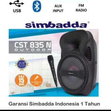 Speaker Portable Active Simbadda CST835N with mic