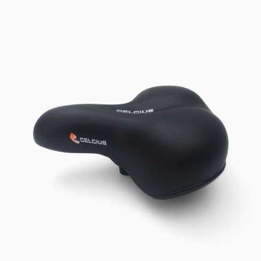 Sadel Sepeda Merk Celcius City Bike Mini Polygon Onthel Empuk Jok Sepeda Lebar Hitam