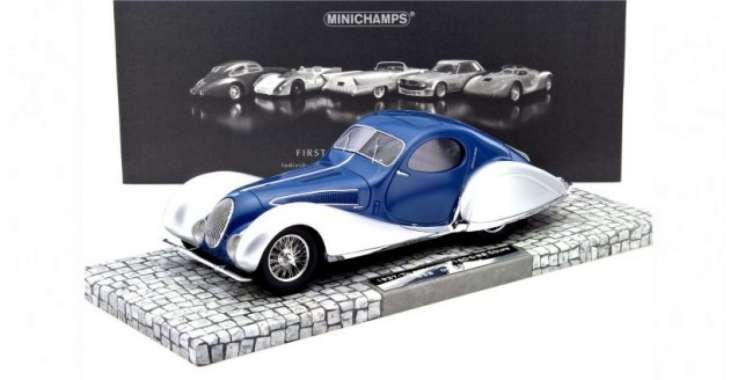 1:18 MINICHAMPS TALBOT LAGO T150-C SS COUPE 1937 BLUE SILVER