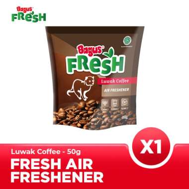 Bagus FRESH Air Freshener Pouch 50 g - Luwak Coffee - Pengharum Ruangan X3 Triple Pack