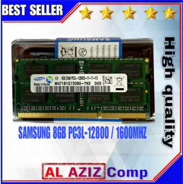 RAM LAPTOP SAMSUNG 8GB DDR3 PC3L-12800S / 1600MHz SODIMM