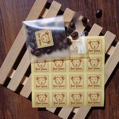 Sticker Bear For You / Stiker Kemasan Lucu / Sticker Packaging