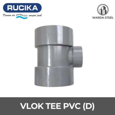 Vlok Tee D 6" x 4" PVC RUCIKA - Reducer T Te 6 x 4 Inch