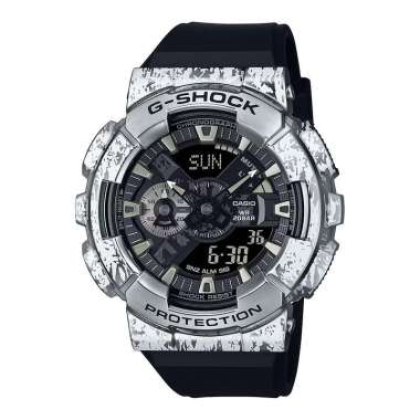 Jam Tangan Pria Casio G-Shock GM-110GC-1ADR Metal Collections Grunge Camouflage Digital Analog Dial 