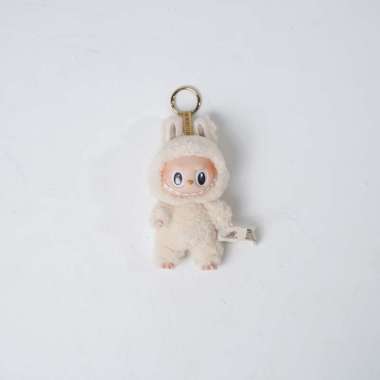 POP MART THE MONSTERS EXCITING MACARON LABUBU KEYCHAIN 100% ORIGINAL - SOYMILK