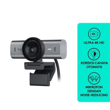 Logitech MX Brio Webcam Streaming UHD 4K,1080p 60FPS, Noise-Cancelling