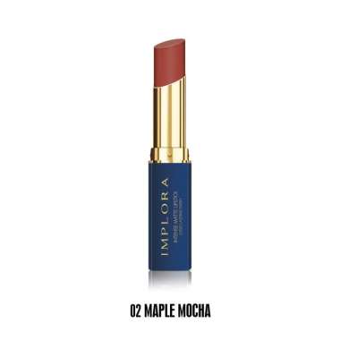 IMPLORA Lip Matte Intense -Implora Lipstik 02 Maple Mocha