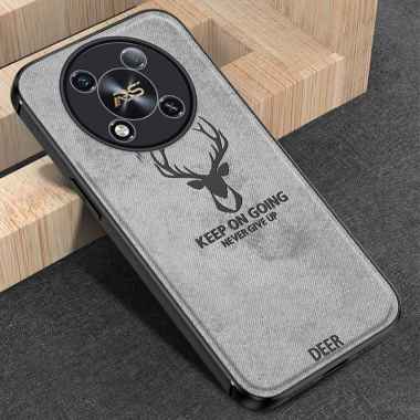 PROMO Case DEER ITEL RS4 Softcase silikon ITEL RS4 Abu-abu