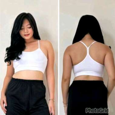 Bra fitness ( With Cup ) untuk senam gym fitness zumba Hitam