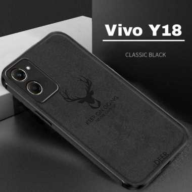 Case Vivo Y18 Softcase Deer Pelindung Back Cover VIVO Y18 BIRU