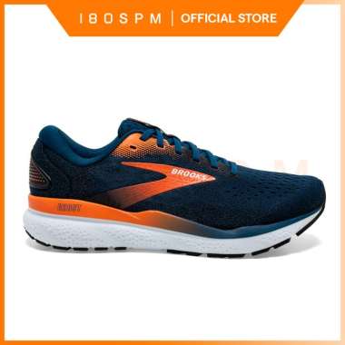 BROOKS - Men's Ghost 16 - Blue Opal / Black / Nasturtium | Sepatu Lari Pria 43