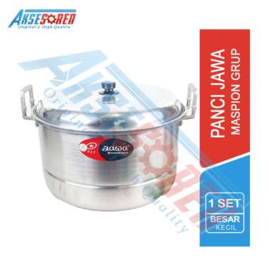 Aksesoren Panci Jawa Ukuran Besar/Kecil Maspion Grup / Peralatan Masak/ Panci Rebus Stainless Tebal 
