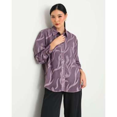 Geulis.id OLIVIA SHIRT / ATASAN WANITA S PURPLE
