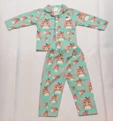 Cherry House Baju Tidur Bayi Piyama Anak size M L 2-10 tahun Piyama Anak Piyama Pita 2 Tahun