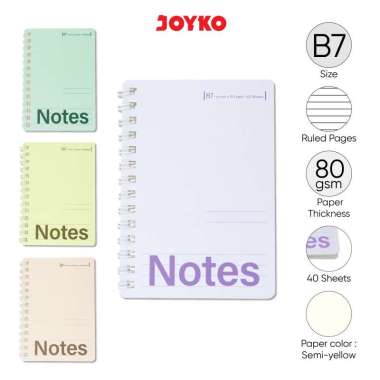 Ruled Notebook Diary Agenda Buku Catatan Bergaris Joyko NB-742 B7