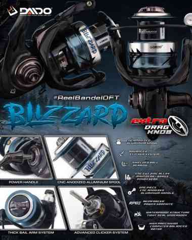 Daido - Reel Blizzard Waterproof W8.0 Power Handle 1000 W8.0