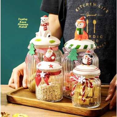 Hampers Christmas Kado Natal Toples Tema Natal Untuk Dekotasi Natal - Snowbearsmall Santa Large