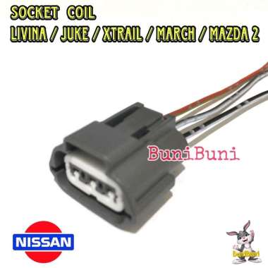 SOCKET / SOKET COIL KOIL Untuk Mobil LIVINA / JUKE / XTRAIL / SERENA / MARCH / MAZDA 2 / EVALIA