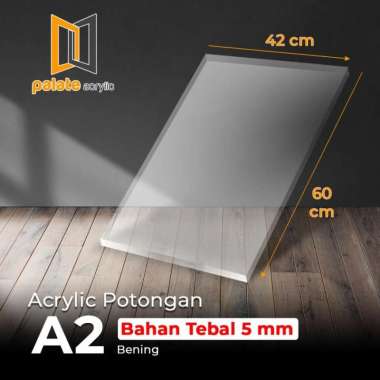 AKRILIK POTONGAN A2 5MM / ACRYLIC A2 PUTIH SOLID