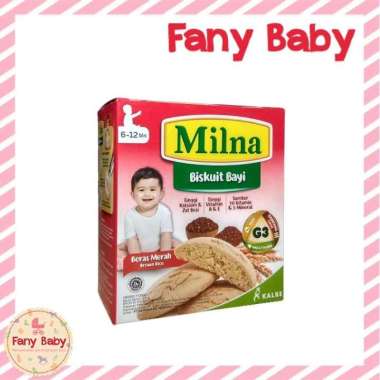 MILNA BISKUIT BAYI 6 - 12 BULAN Beras Merah