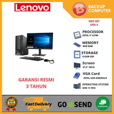 PC LENOVO THINKCENTRE NEO 50T GEN 4 5300 INTEL I7 13700 8GB RAM