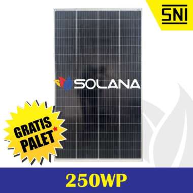 SOLAR PANEL SOLAR CELL PV MODUL P12 250W BLACK MONO CRYSTALLINE PANEL SURYA 24V 250WP SOLANA ORIGINA