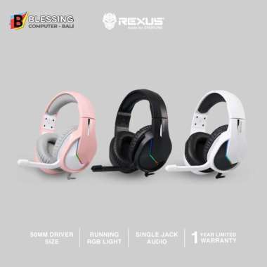 Headset Gaming ReXus Vonix F80 RGB WHITE / Headset Gaming ReXus F80