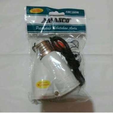 Fitting Lampu - Fitting Lampu Tarik 2 Cabang - Fitting Lampu Gantung Merk Amasco
