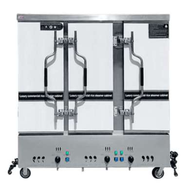 Fomac RSC-GYR36 Gas Cooker & Rice Steaming Cart - Mesin Pemasak Kukus Nasi Dengan Cara Disteam Membu