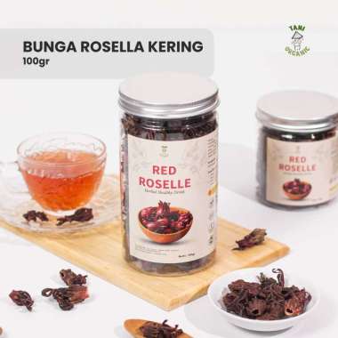 Tani Organic Teh Bunga Rosella Merah Kering Premium 100 gram TOPLES