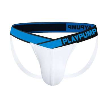 Celana Dalam Pria Jockstrap PLAYPUMP PP236 Kain Modal Men Underwear Jockstrap Putih L