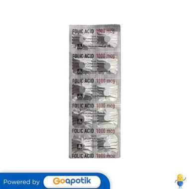 FOLIC ACID PROMED 1000 MCG STRIP 10 TABLET
