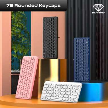 KEYBOARD USB PC & LAPTOP SILENT BUTTON DIVIPARD