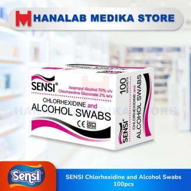 SENSI Chlorhexidine and Alcohol Swabs 100pcs / SENSI Chlorhexidine and Alcohol Swab 100pcs