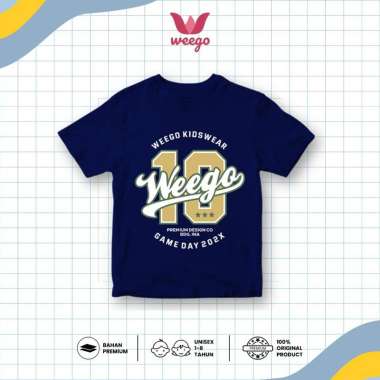WEEGO - Kaos Anak Lengan Pendek - Motif Original Weego - Unisek Untuk Anak Laki Laki Perempuan Usia 