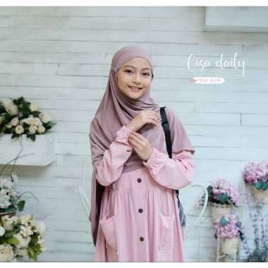 Bergo tali Anak Alifah | bergo anak | bergo Jersey | by KFM Kids L Maroon