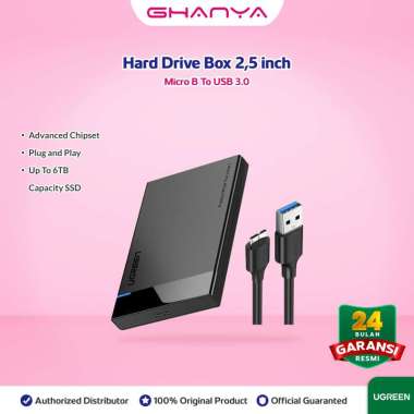 UGREEN Casing Enclosure Hard Disk External 2,5" SATA USB 3.0 30848